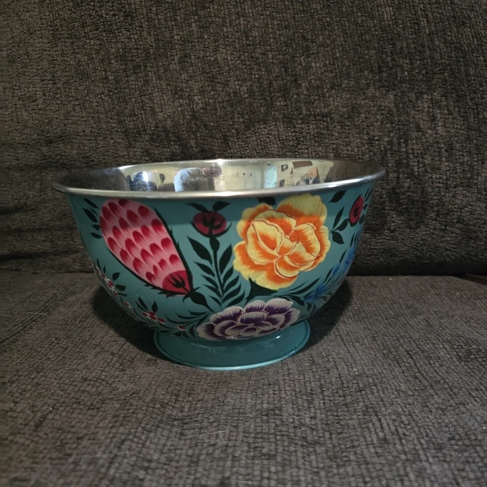 Hand Painted Floral Kashmiri Bowl